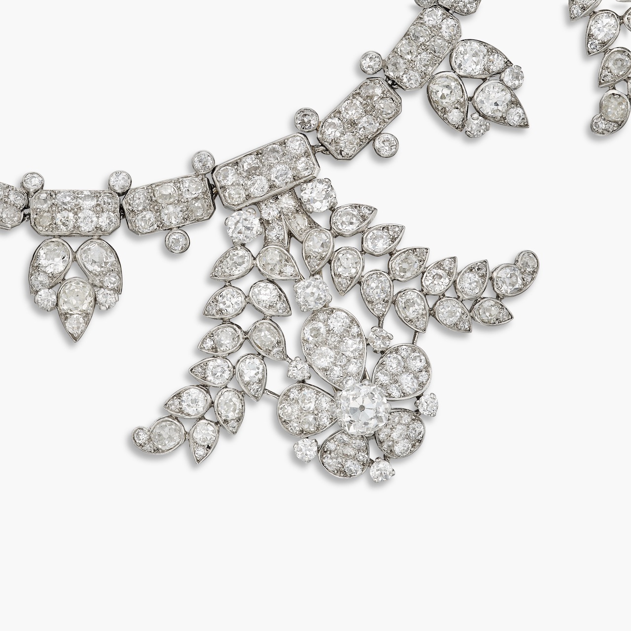 Cartier diamond necklace in Sotheby's New York High Jewelry Sale 