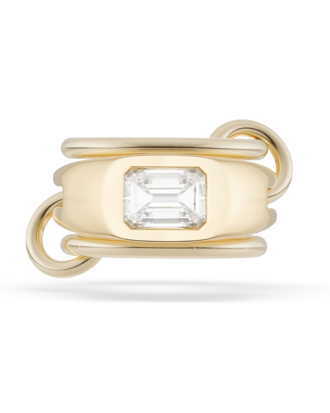 Spinelli Kilcollin Harlow Emerald Cut Yellow Gold Ring