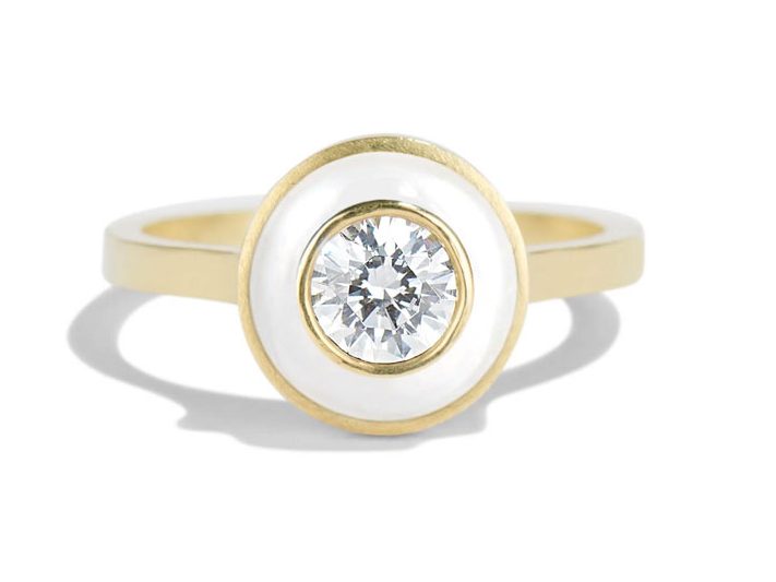 Play with Color to make an engagement ring look bigger