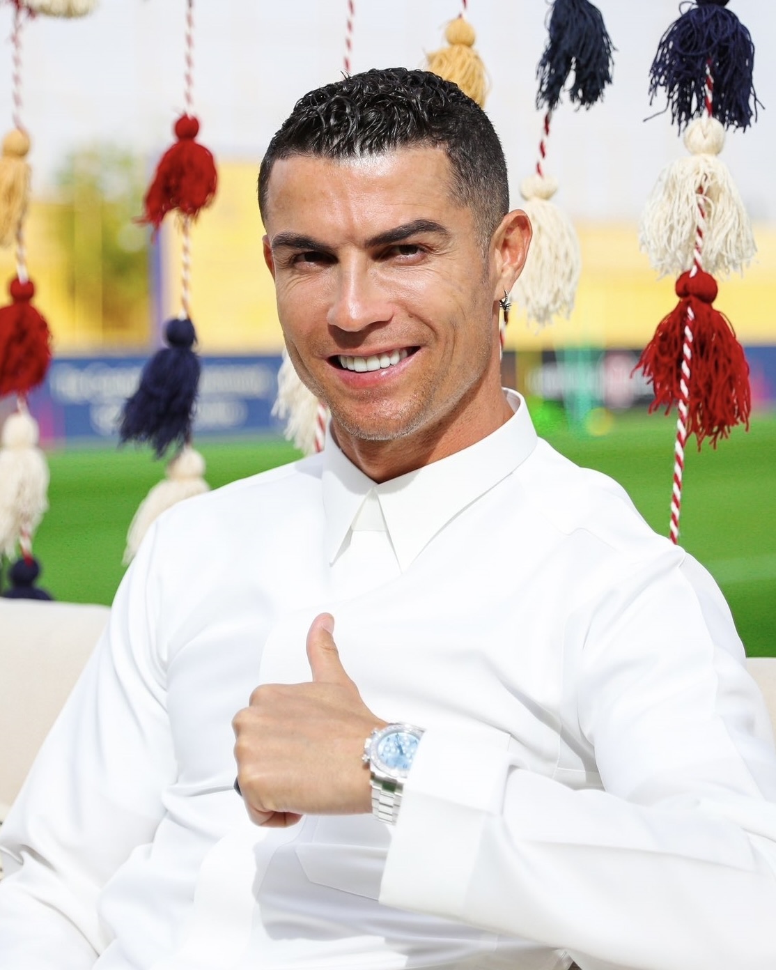 Cristiano Ronaldo's Rolex Daytona Platinum Ice Blue Ref. 116576TBR Watch