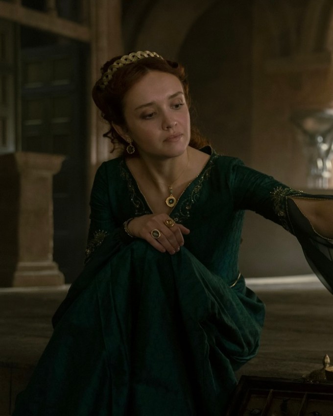 Olivia Cooke as Alicent Hightower in Season of House of the Dragon