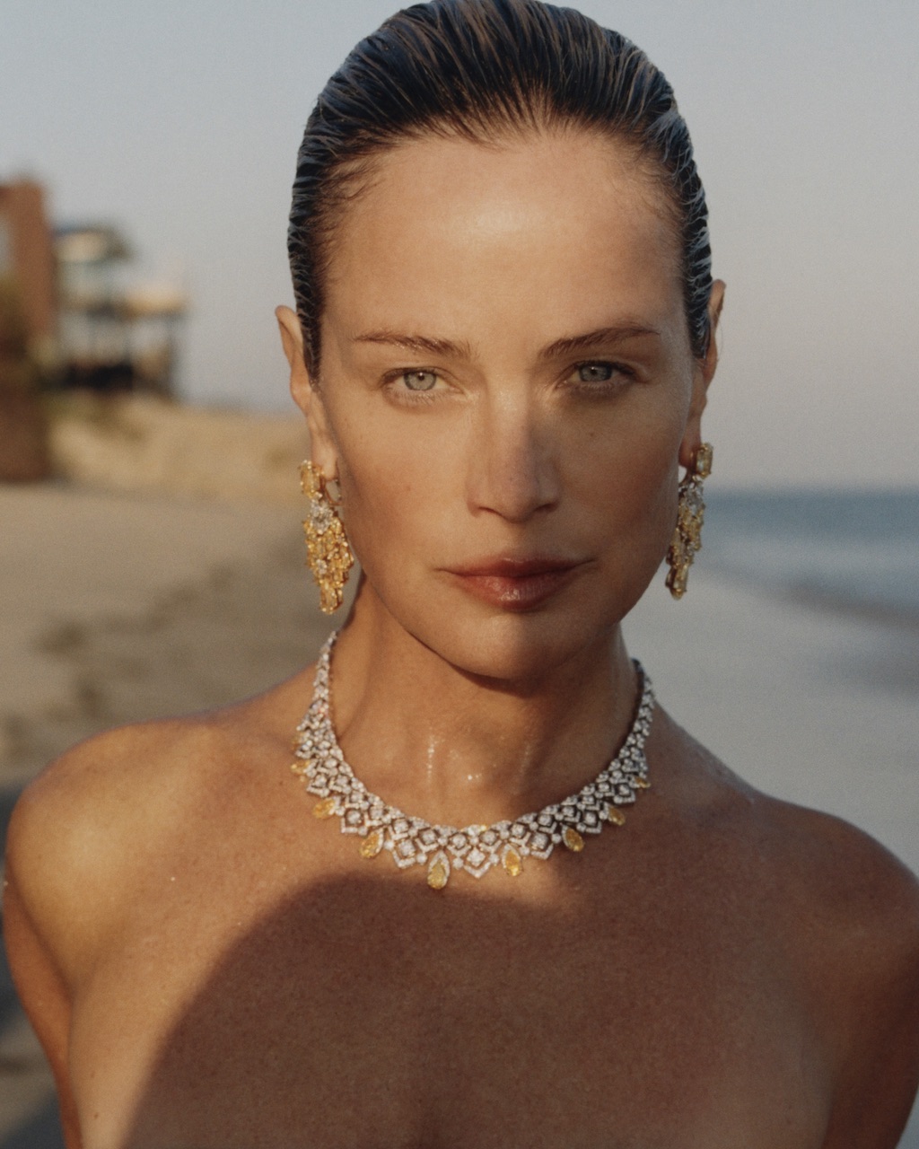 Supermodel Carolyn Murphy wears GRAFF HIGH JEWELRY