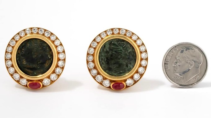 Bulgari Monete 2.25-Carat Diamond Antique Coin Earrings