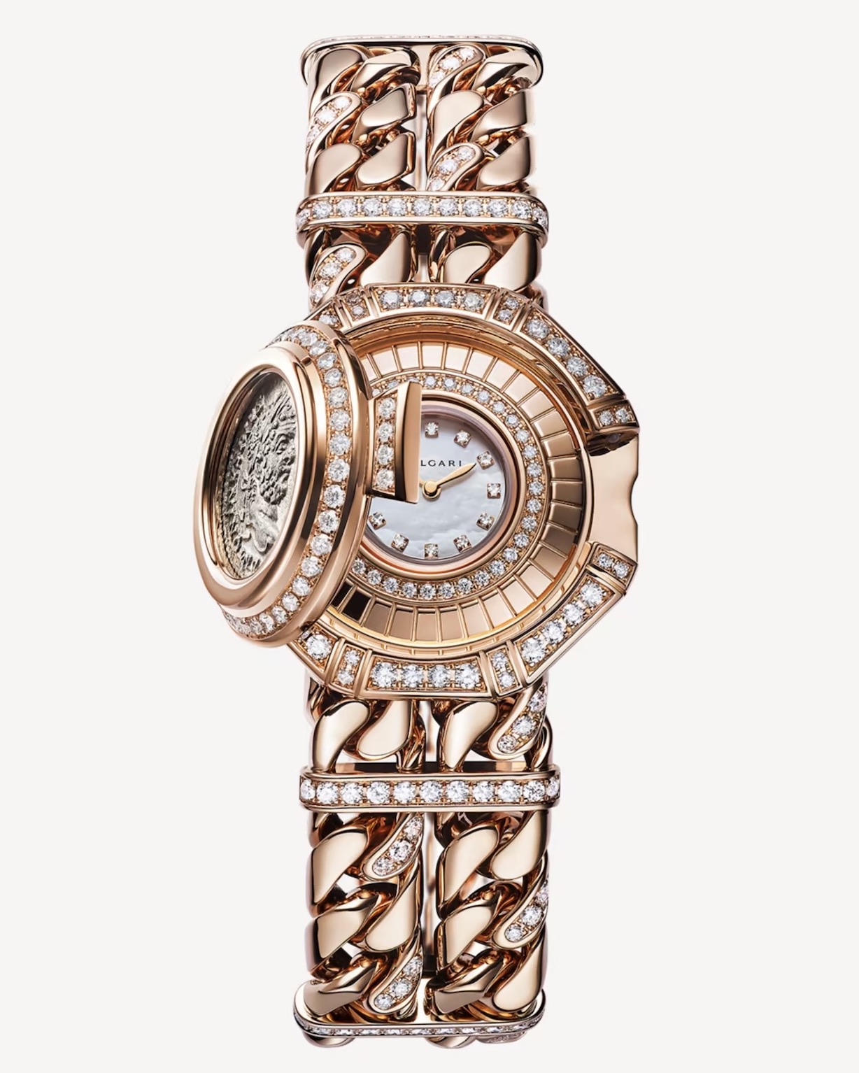 Anne Hathaway The Odyssey Bulgari Monete Catene High Jewelry Secret Watch