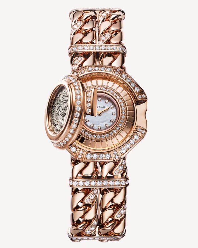 Anne Hathaway The Odyssey Bulgari Monete Catene High Jewelry Secret Watch