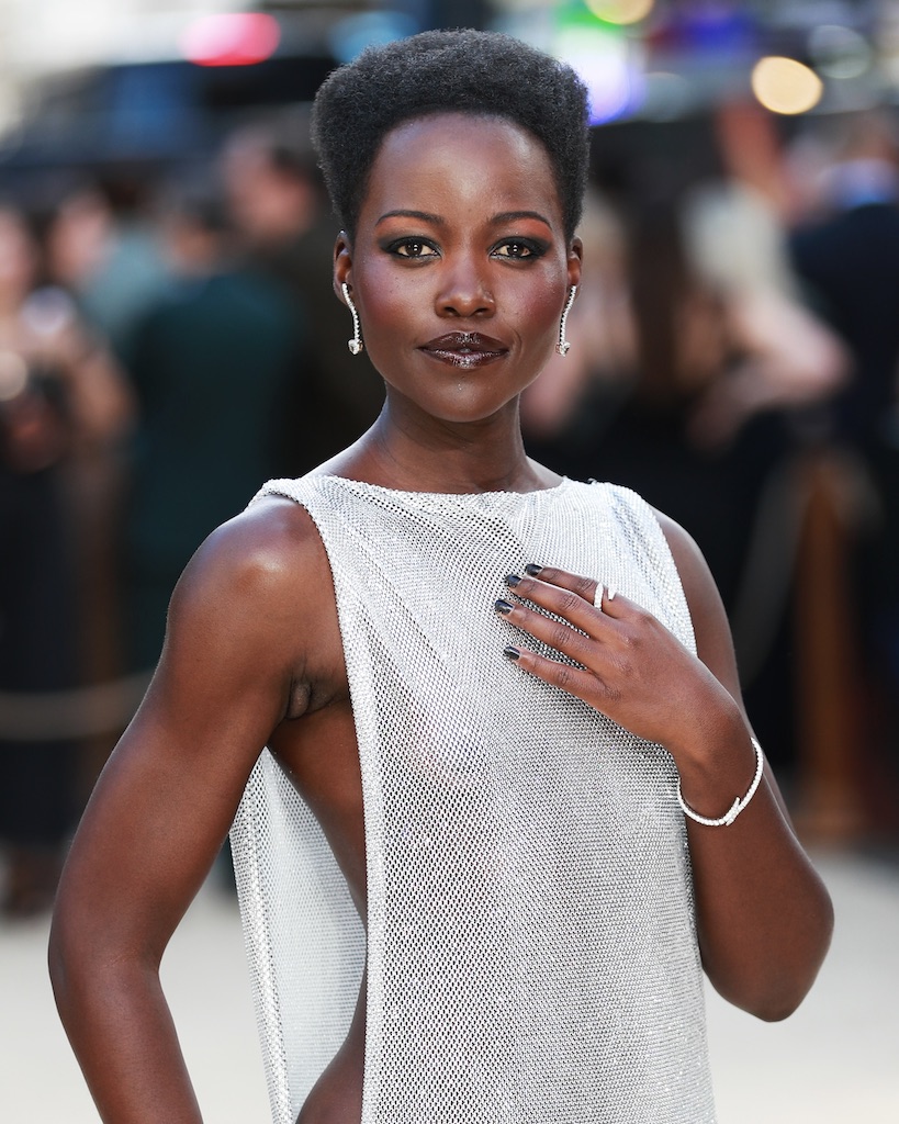 Lupita Nyong'o wore a diamond Garatti earrings to the world premiere of "The Odyssey" on July 06, 2026.