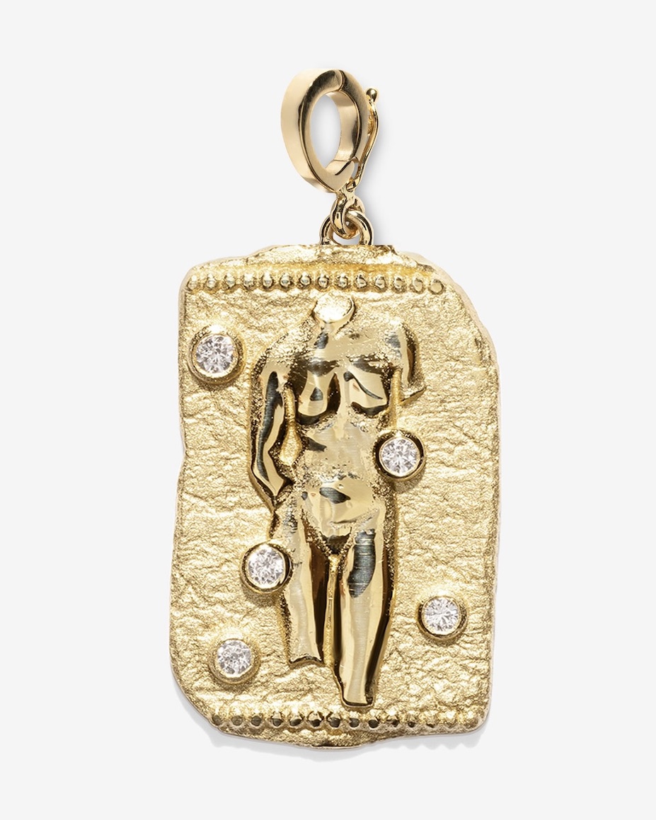Neoclassical Jewelry Ancient Greece Azlee Divine Feminine Large Relic Coin