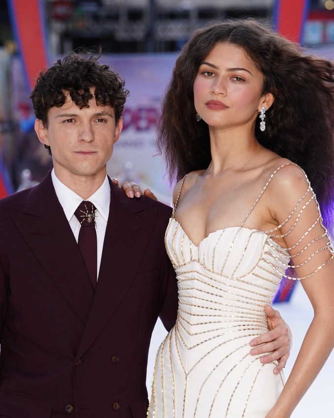Tom Holland and Zendaya arrive for the UK Premiere of Spider-Man: Brand New Day on July 29, 2026