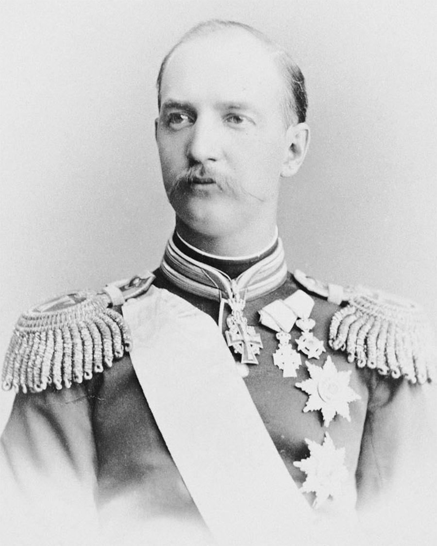 portrait of King George I of Greece wearing military uniform
