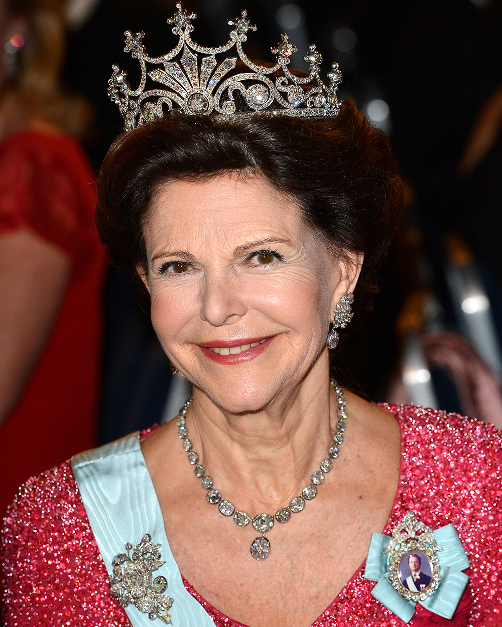 Queen Silvia of Sweden attends the Nobel Prize Banquet after the 2013 Nobel Prize Awards Ceremony at City Hall on December 10, 2013 in Stockholm, Sweden. (Photo by Pascal Le Segretain/Getty Images)