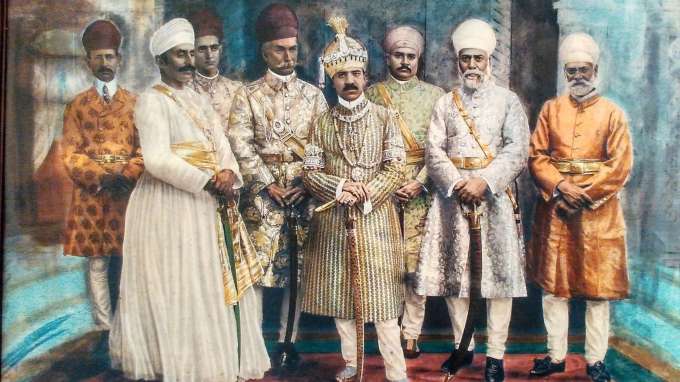 The Nizam in a Chowmahalla Palace Royal painting Jacob Diamond