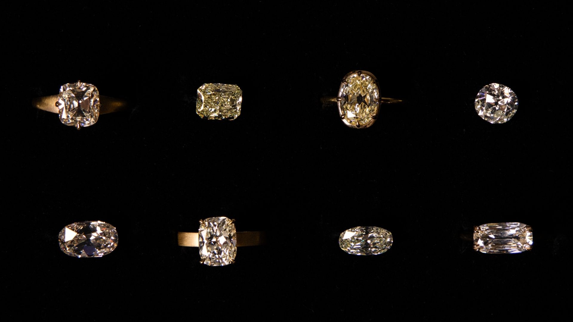 Warm diamonds and warm diamond engagement rings