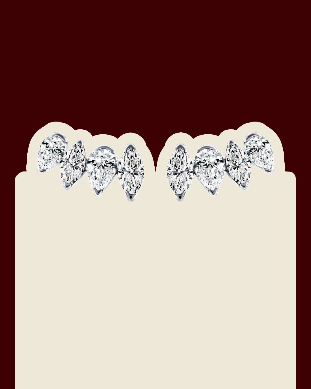 Entice diamond hoop earrings