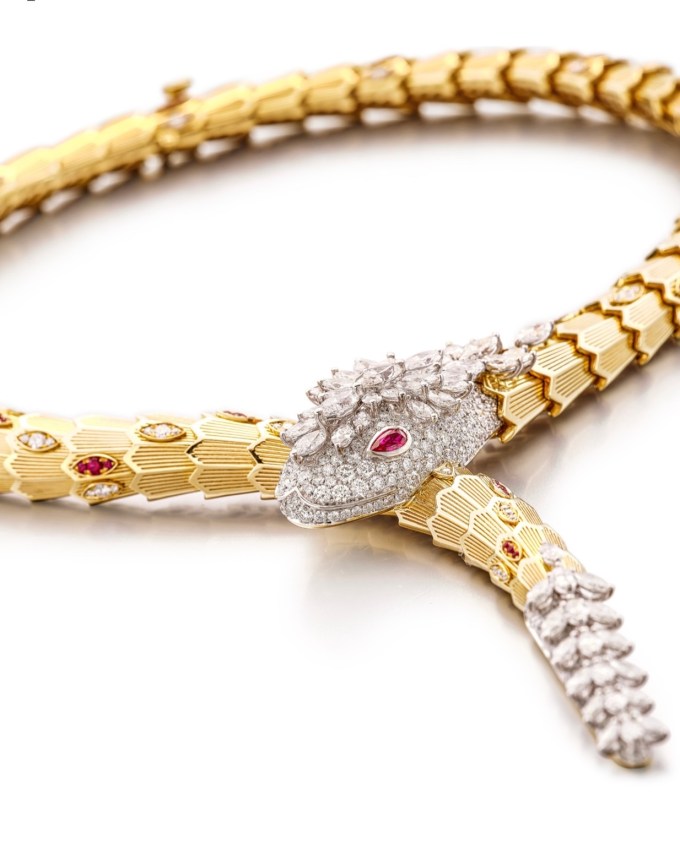 Chloë Sevigny Wore a Bulgari Serpenti Diamond and Ruby Necklace at the 2022 Venice Film Festival