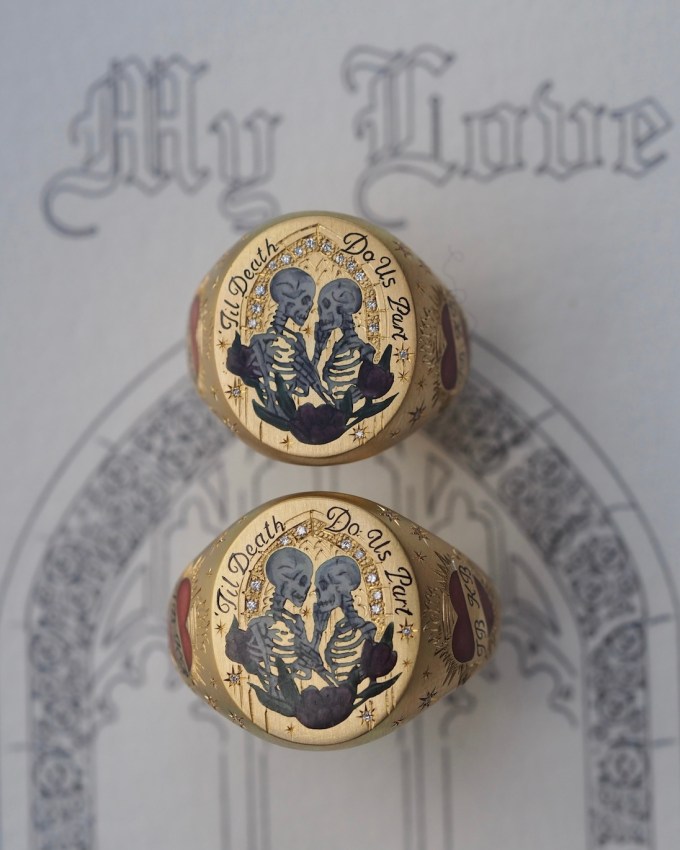 Cece Jewellery created custom anniversary rings for Kourtney Kardashian and Travis Barker. (Instagram: @cecejewelleryofficial)