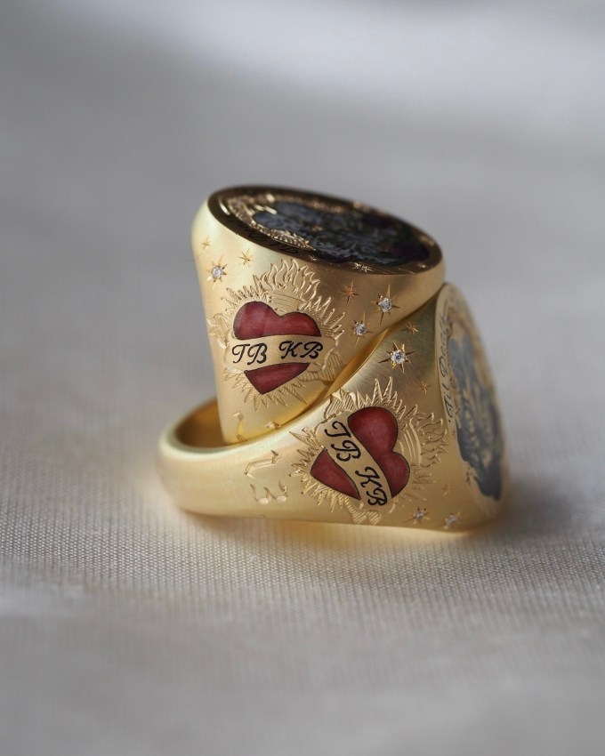 Cece Jewellery created custom anniversary rings for Kourtney Kardashian and Travis Barker. (Instagram: @cecejewelleryofficial)