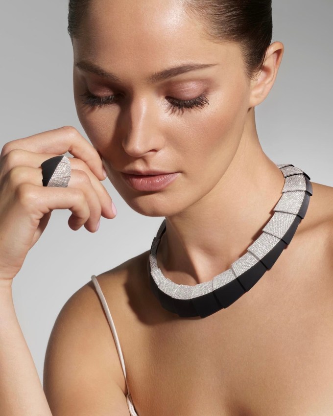 Diamond and Titanium Jewelry Vhernier Ardis High Jewellery
