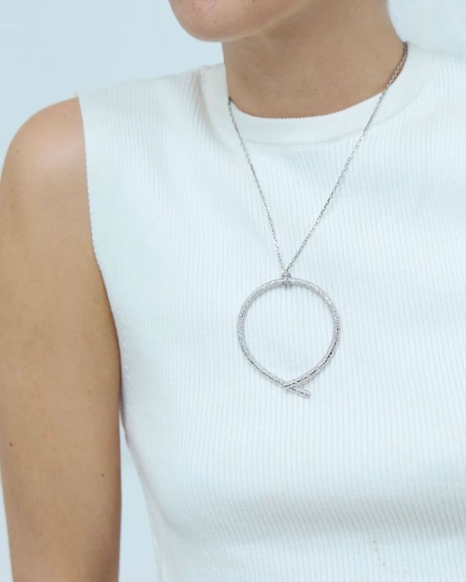 Tabayer Diamond Loop Pendant Botswanamark