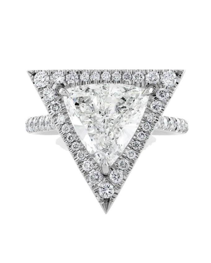 Trillion cut diamond ring Unique Diamond Cuts 