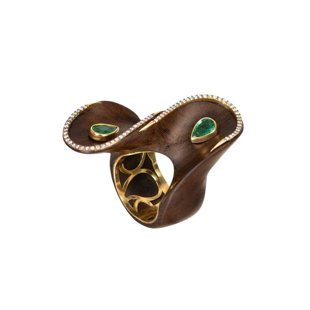 Bohemian Jewelry wood ring