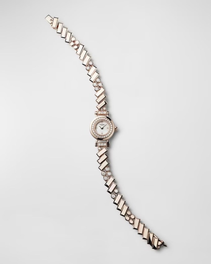 Tiny Watch Hermès Faubourg Polka Watch, Mini Model, 15 MM, $34,350, neimanmarcus.com