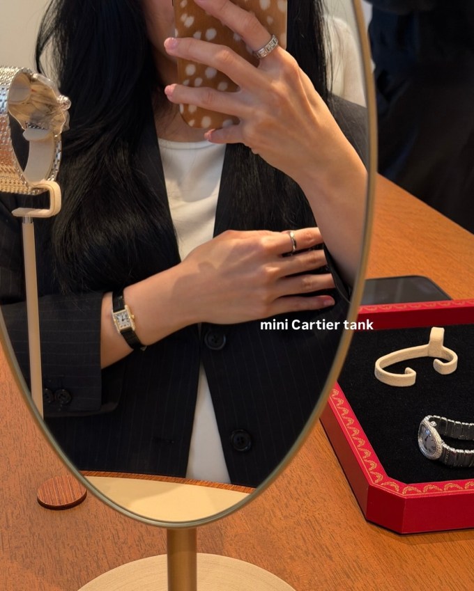 TINY WATCH Savina Chow Showcased the Quiet Power of a Diamond Cartier Tank